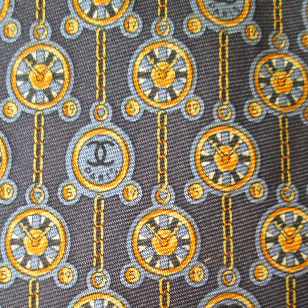 Chanel silk men's tie